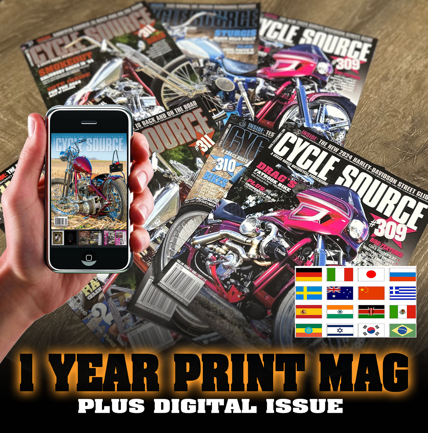 1YR 6 ISSUE INTERNATIONAL PRINT Subscription