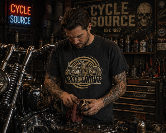 Cycle Source Chopper Spiral Tee – Black