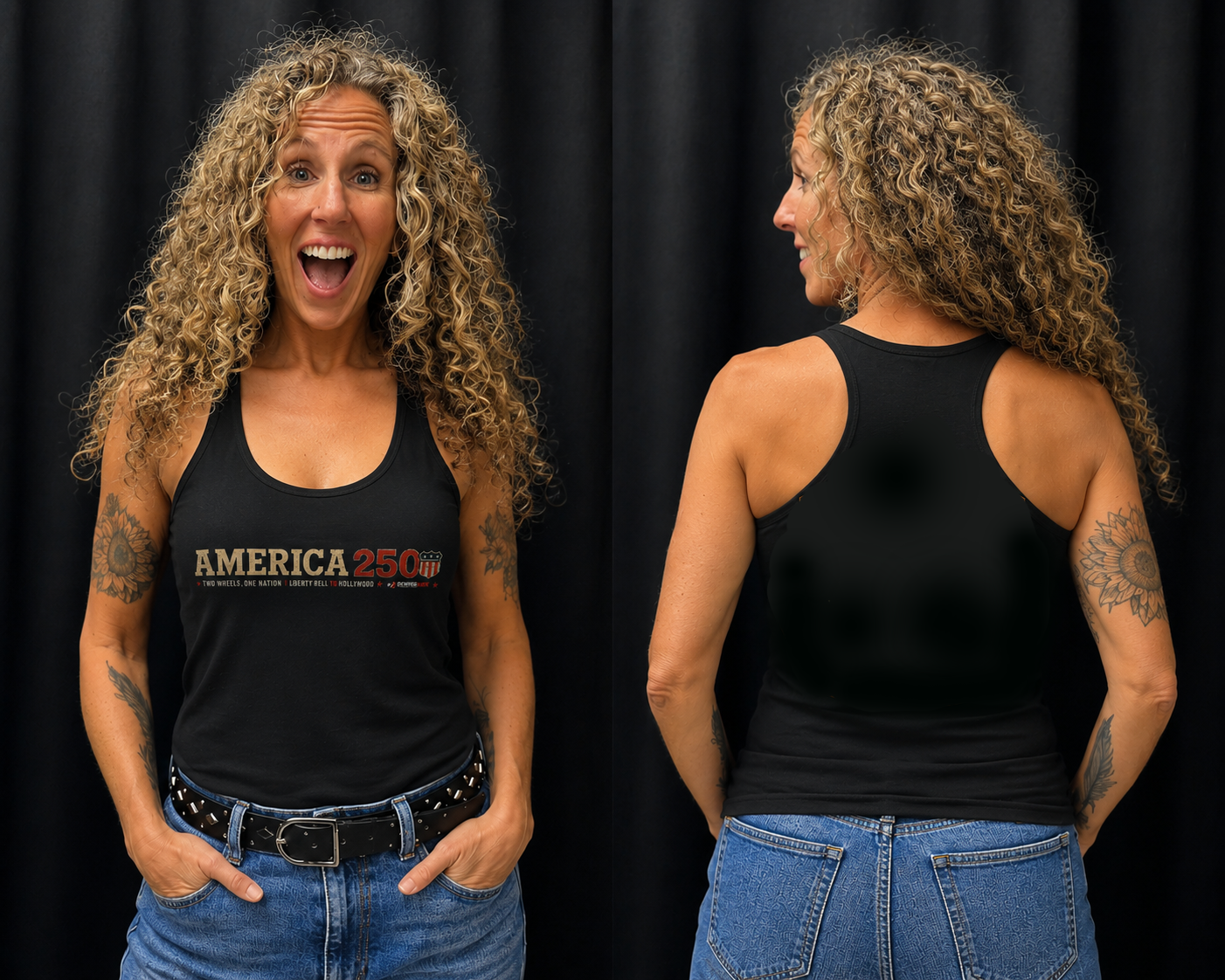 America 250 Support - Women's fitted racerback